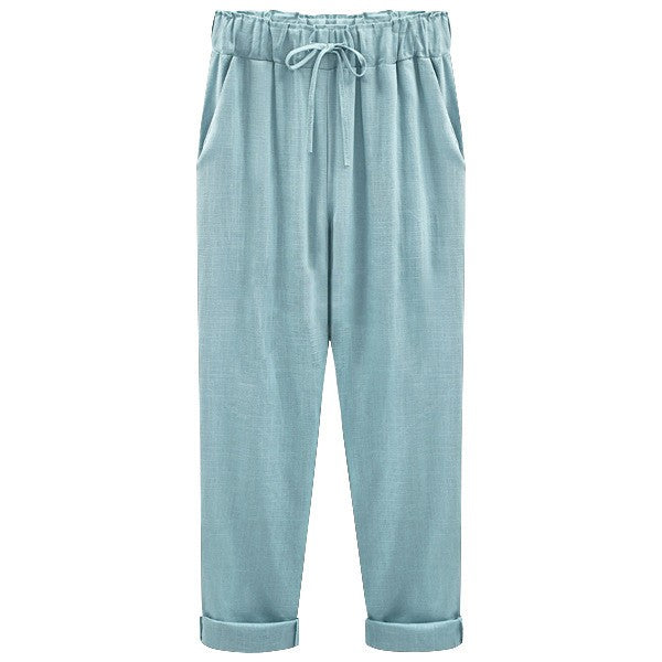 Luisa - Summer Trousers Made Of Cotton Linen