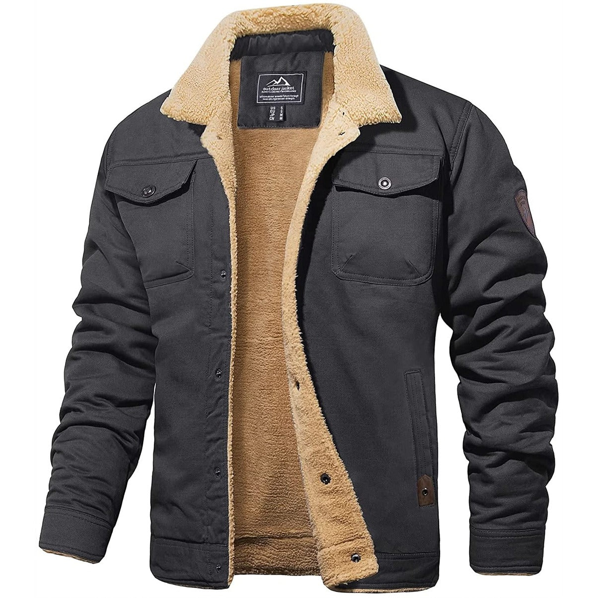 Hudson - Men's Sherpa-Lined Bomber Jacket
