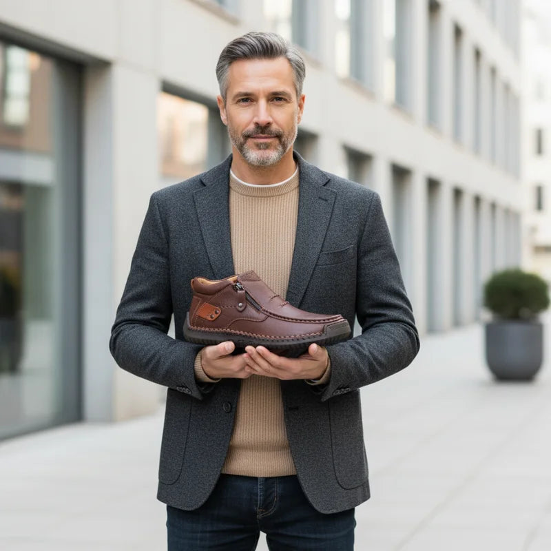 Miles | Handcrafted Leather Shoes with Orthopedic Support for Men