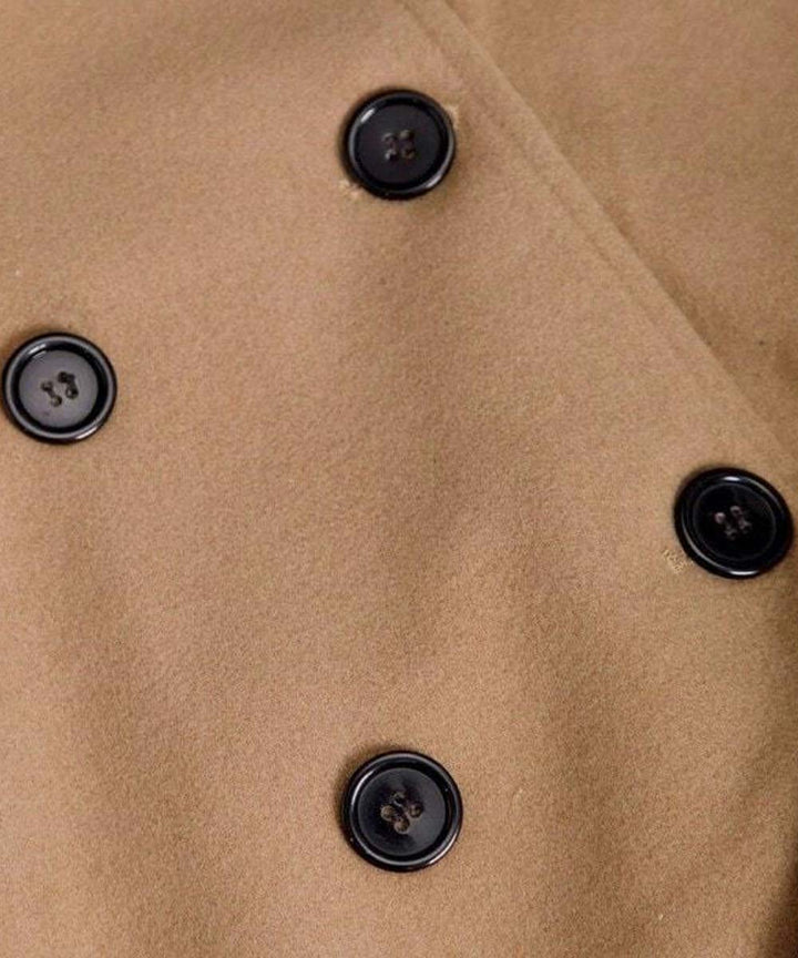 Double-Buttoned Wool Coat