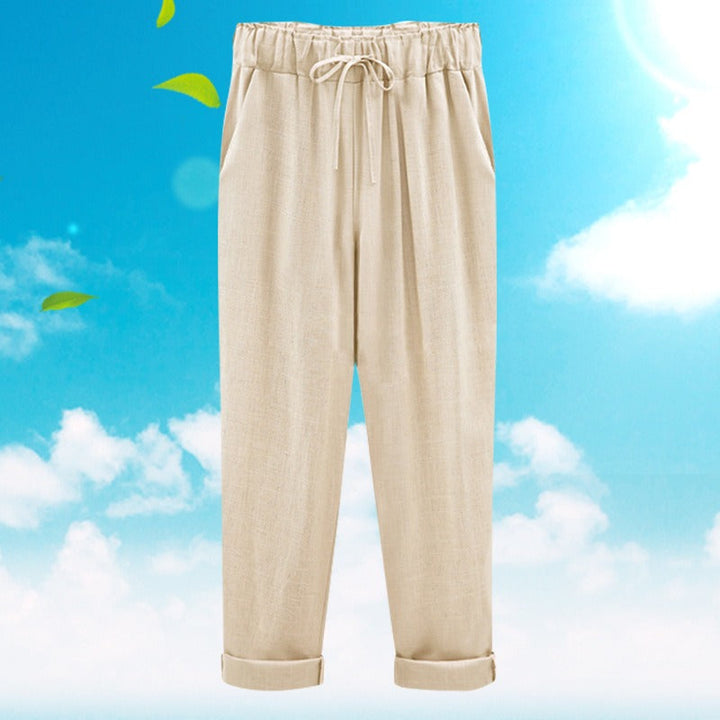 Luisa - Summer Trousers Made Of Cotton Linen