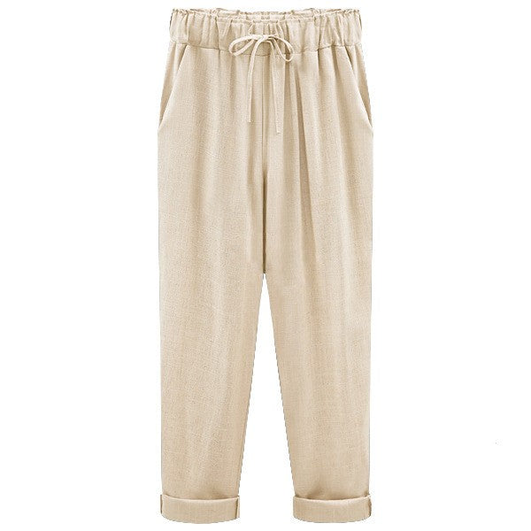 Luisa - Summer Trousers Made Of Cotton Linen