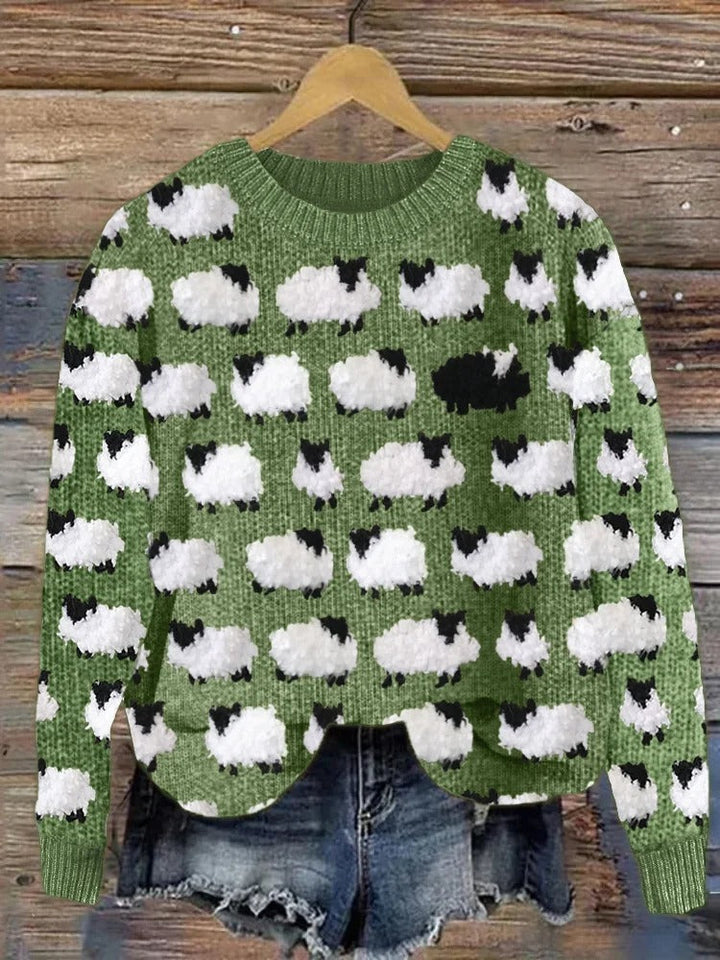 Alexa | Christmas Tree Jumper with Festive Knitted Motif for Women
