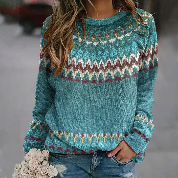 Finley | Boho Wave Knit Sweater with Relaxed Character for Women