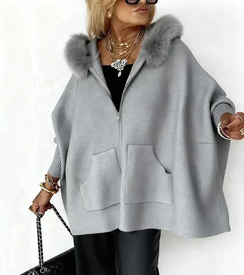Maribelle | Hooded Winter Coat with Faux Fur Collar for Women