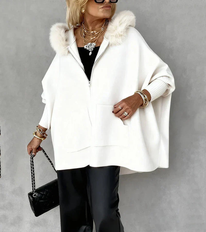 Maribelle | Hooded Winter Coat with Faux Fur Collar for Women