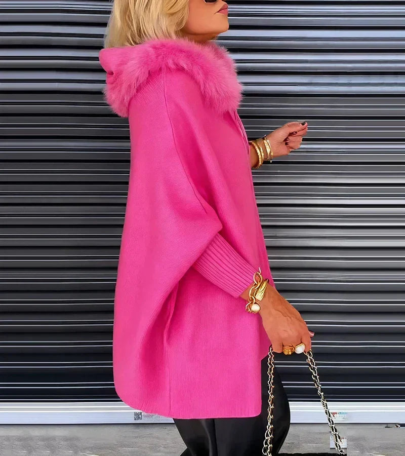 Maribelle | Hooded Winter Coat with Faux Fur Collar for Women