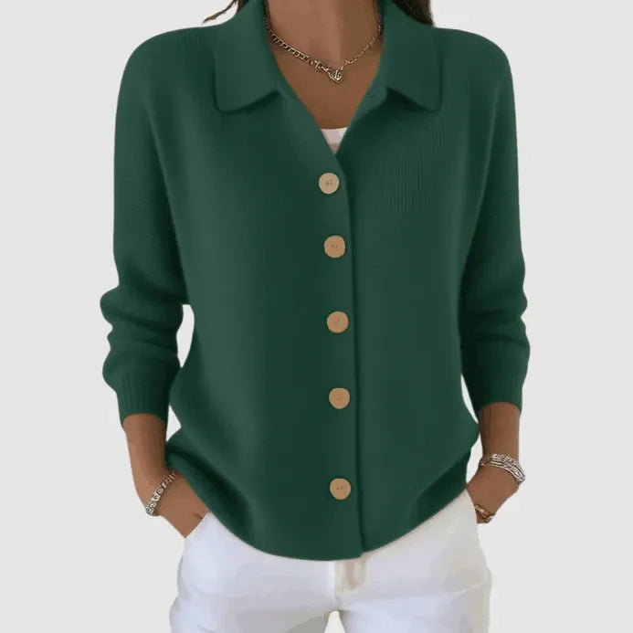 Leonora | Button-Up Knit Cardigan with Everyday Softness for Women