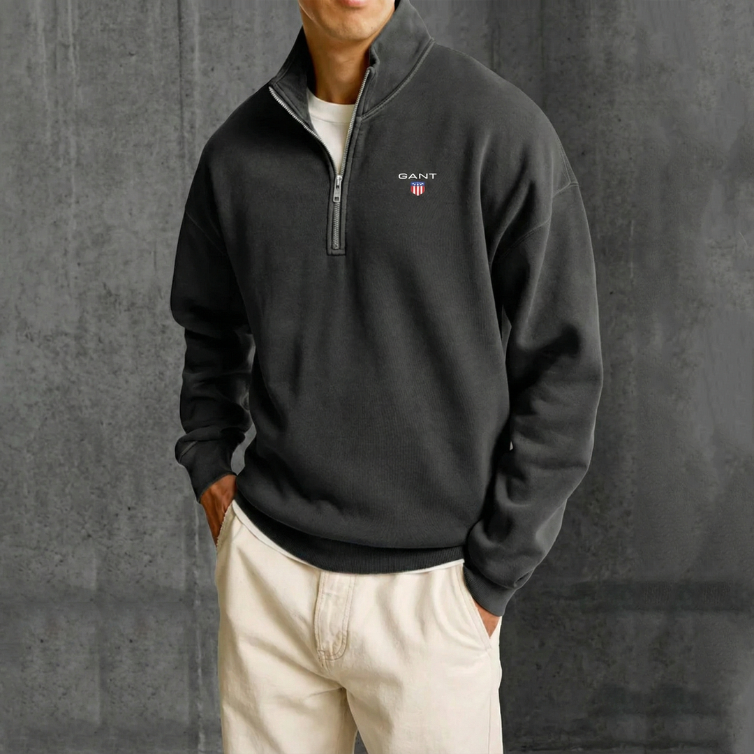 Grant | Half Zip Jumper with Refined Collar and Clean Design for Men