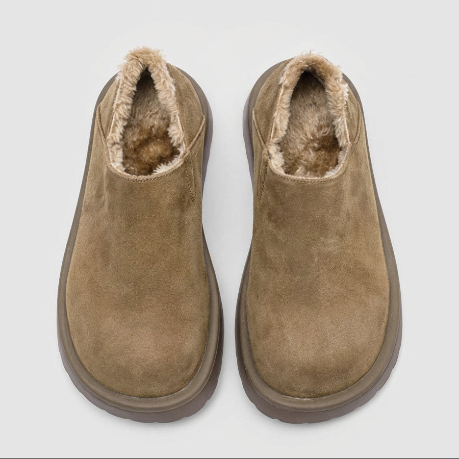 Weston | Faux Fur Lined Loafers with Wide Toe Box for Men