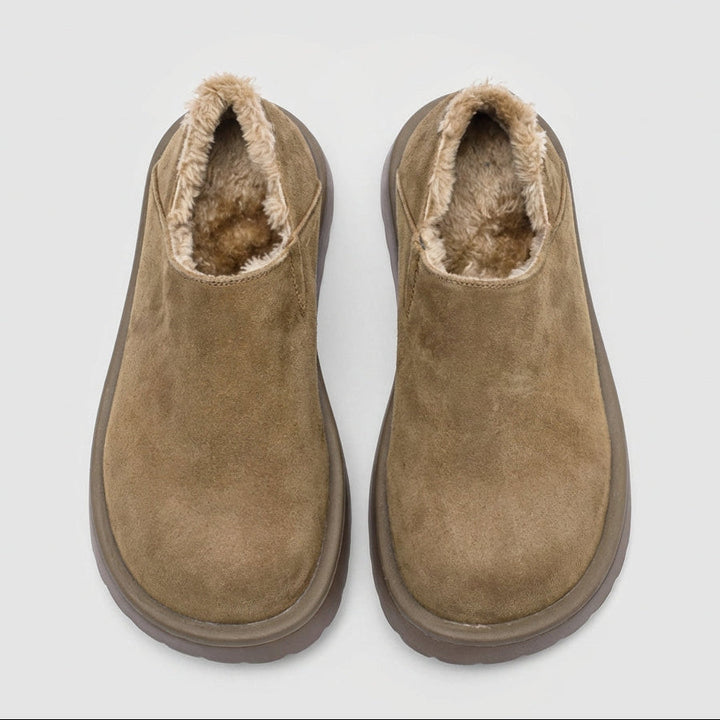 Weston | Faux Fur Lined Loafers with Wide Toe Box for Men