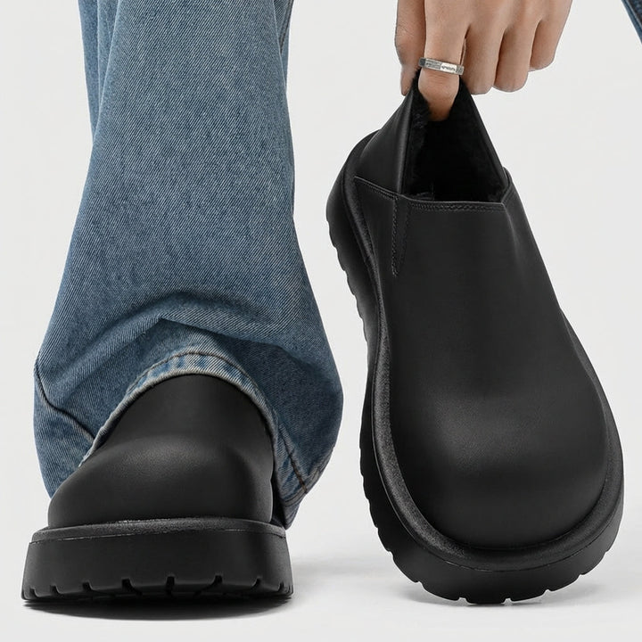 Weston | Faux Fur Lined Loafers with Wide Toe Box for Men