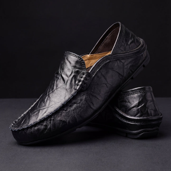 Emerson | Genuine Leather Loafers with Cushioned Sole for Men