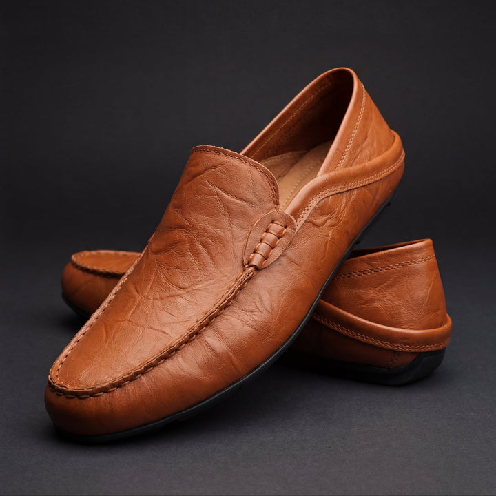 Emerson | Genuine Leather Loafers with Cushioned Sole for Men