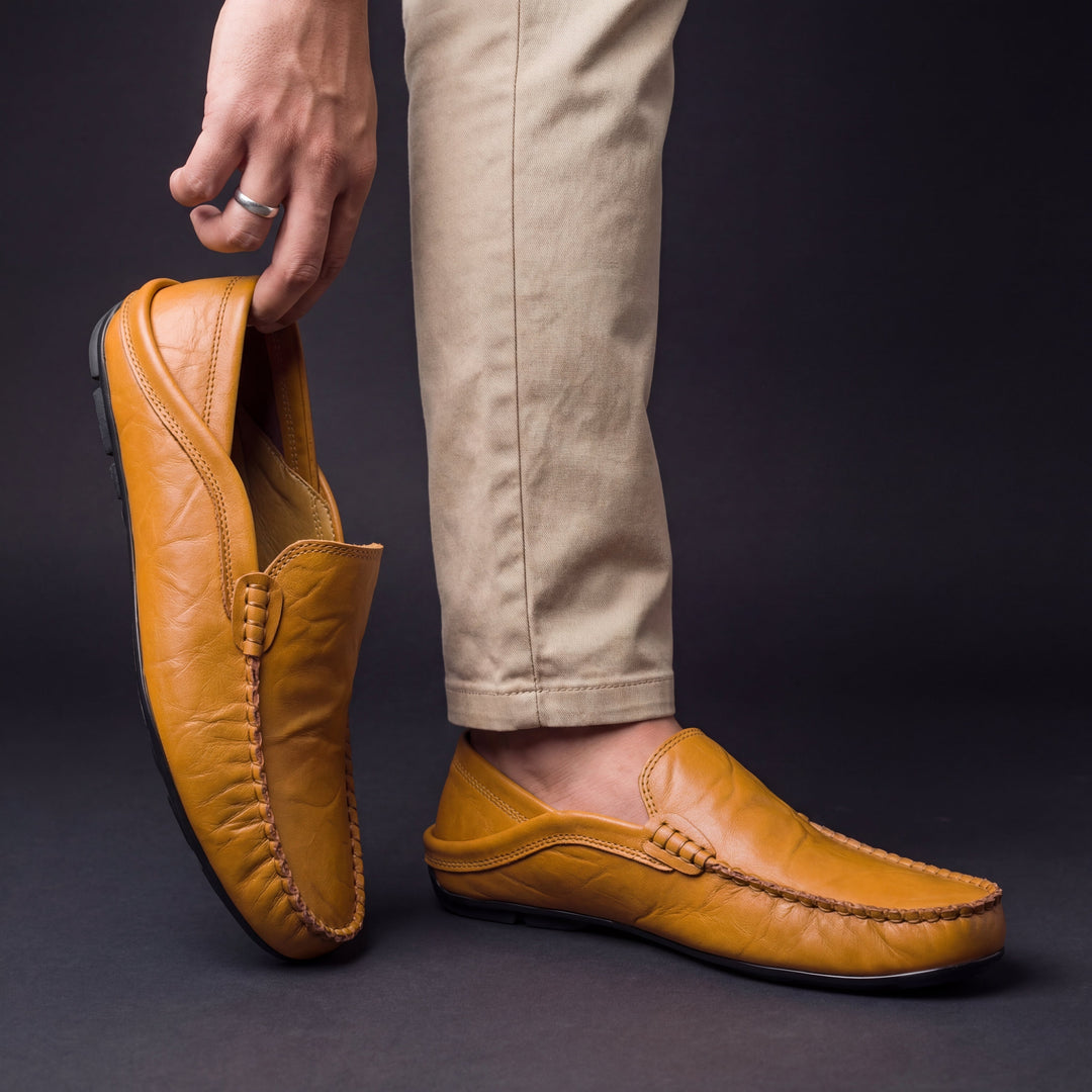 Emerson | Genuine Leather Loafers with Cushioned Sole for Men