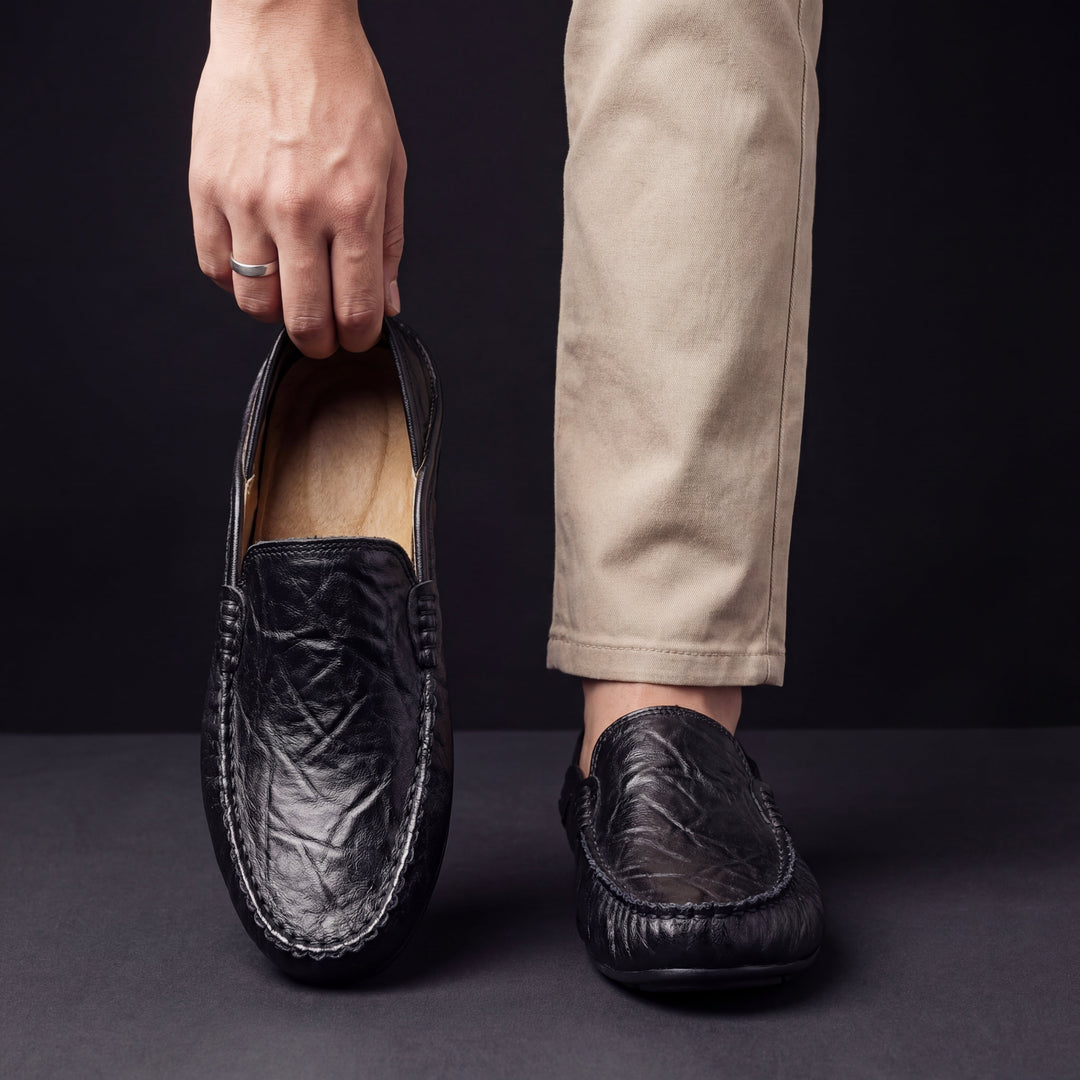 Emerson | Genuine Leather Loafers with Cushioned Sole for Men