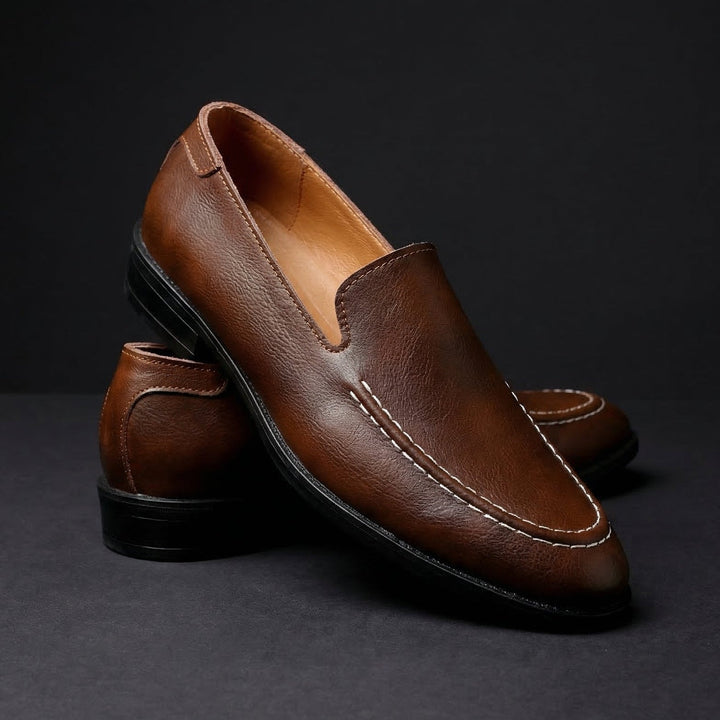 Grayson | Soft Leather Loafers with Precision Stitched Upper for Men