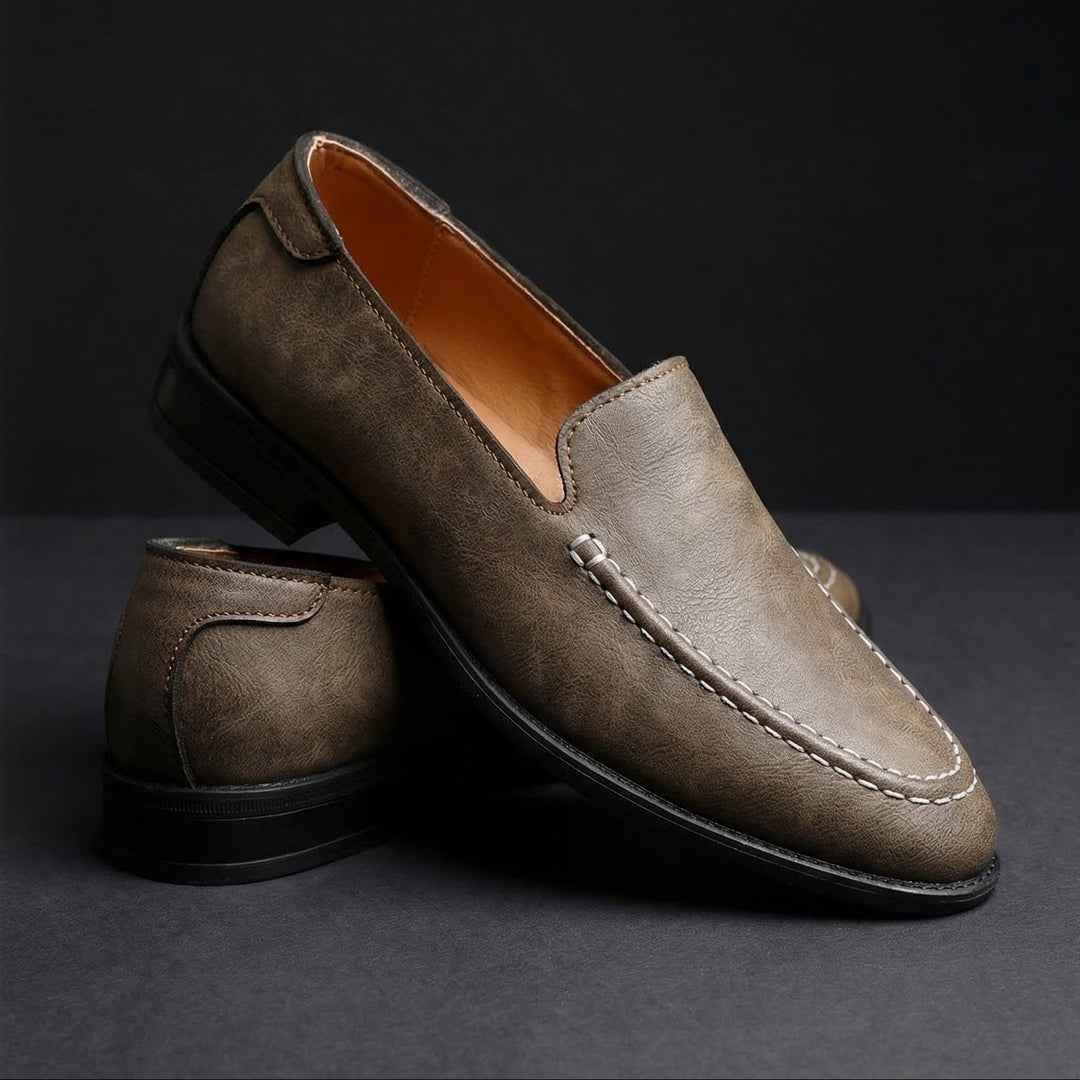 Grayson | Soft Leather Loafers with Precision Stitched Upper for Men