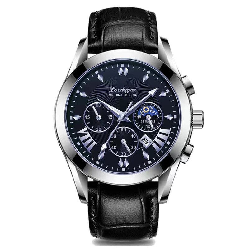 Luxury Watch With Leather Strap