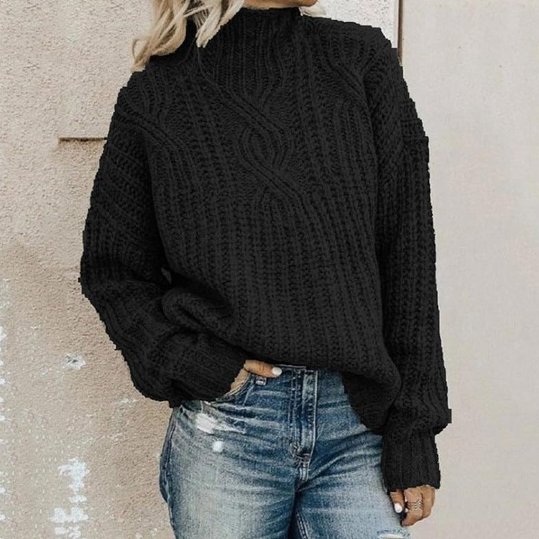 Anna – Elegant Cable-Knit Sweater