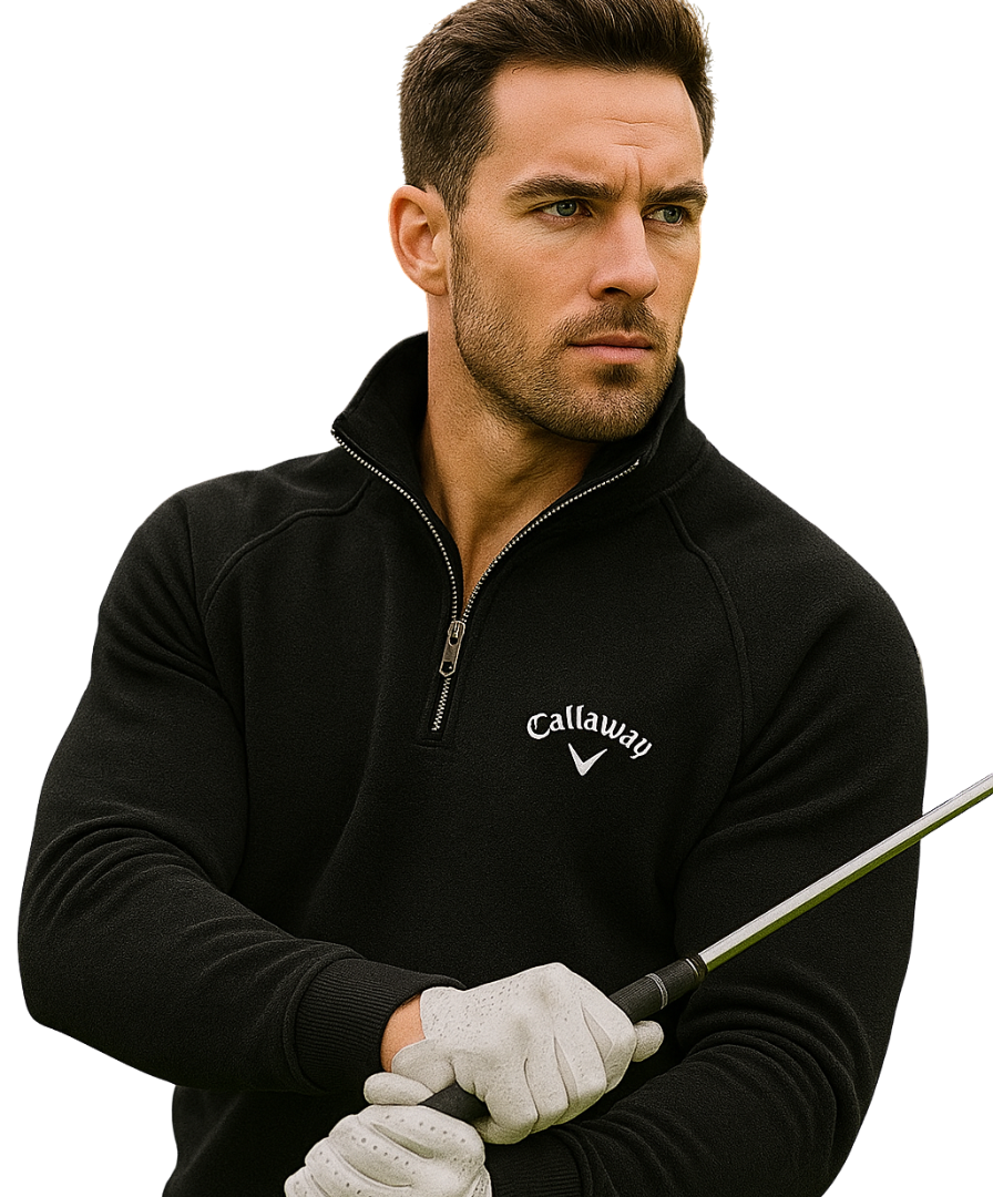 Elar | Lightweight Fleece Half Zip Jumper with Classic Collar for Men