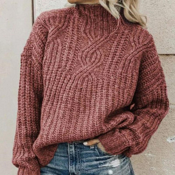 Anna – Elegant Cable-Knit Sweater