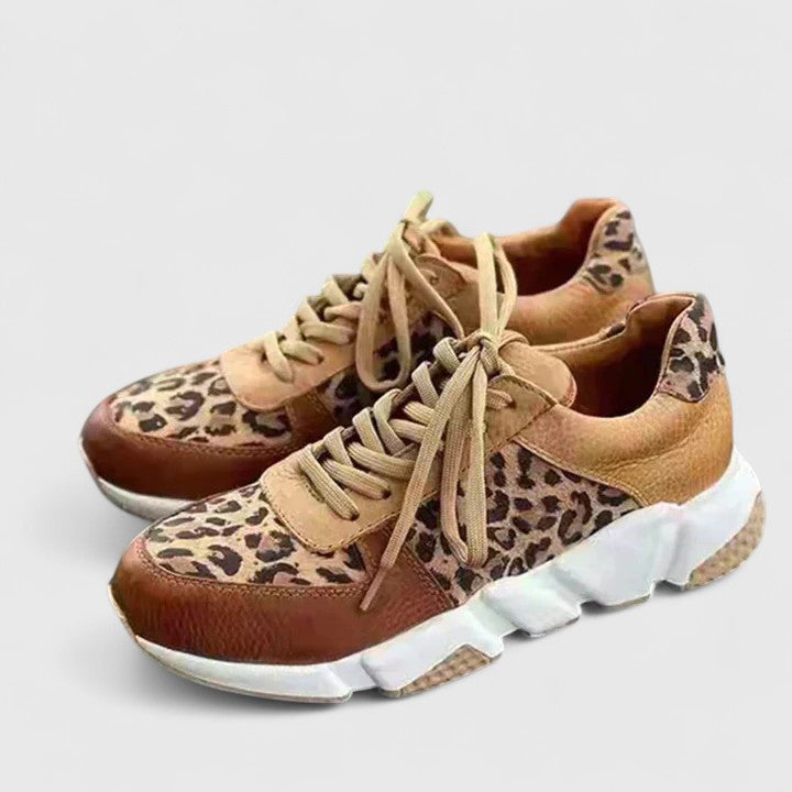 Pravira | Leopard Print Shoes with Enhanced Arch Support for Women