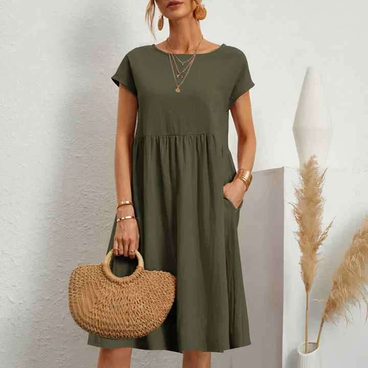 Irish - Knee-Length Dress With Pockets