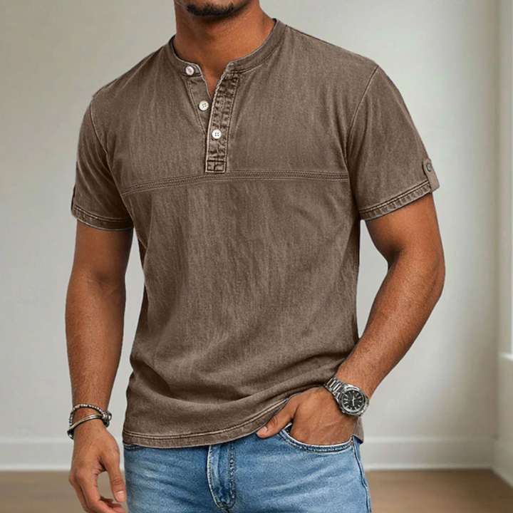Noah - Stand Collar Short Sleeve