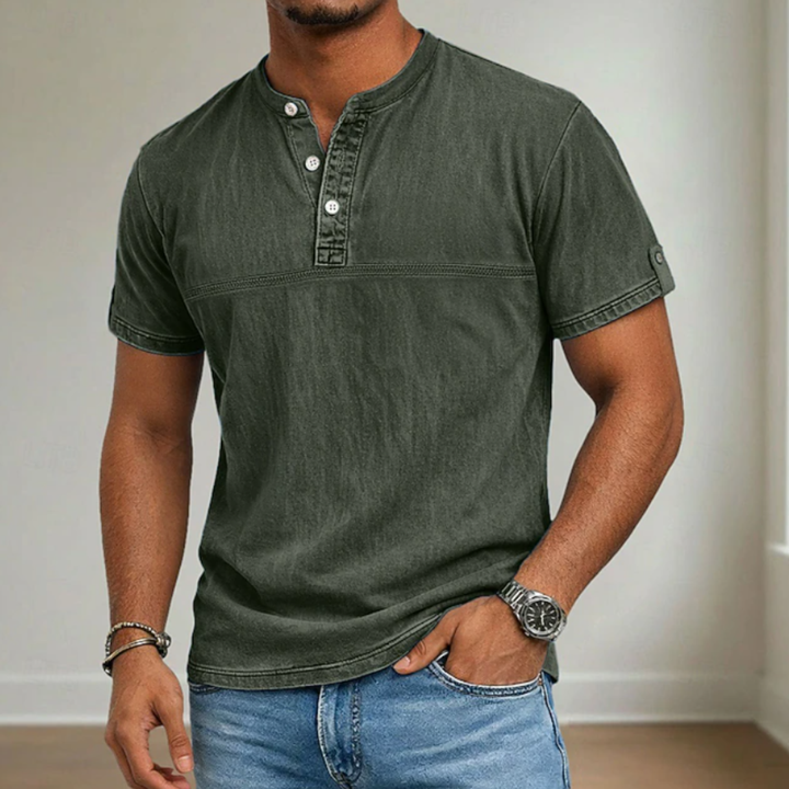 Noah - Stand Collar Short Sleeve