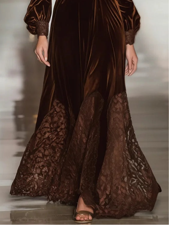 Isabella - Velvet Maxi Dresses