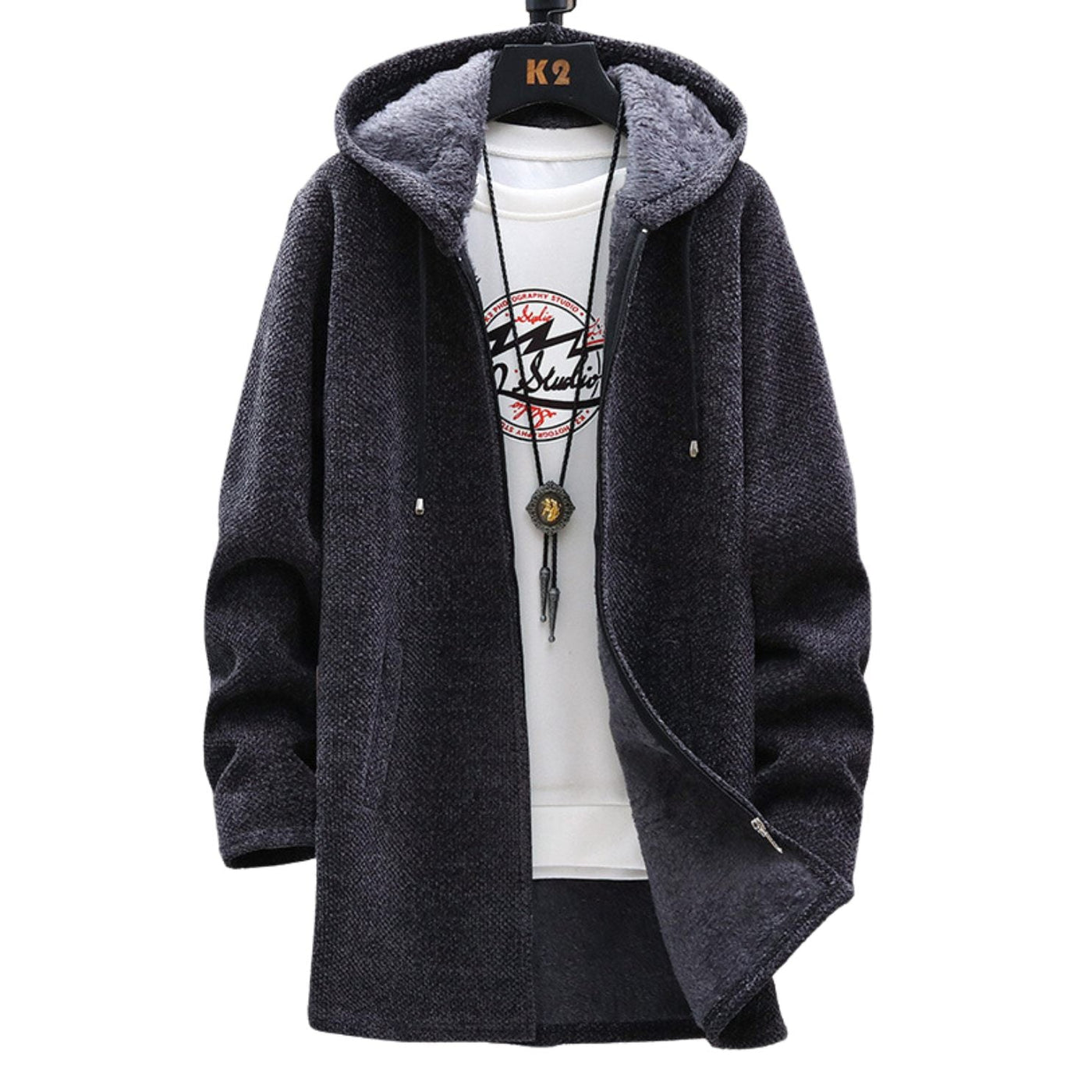 Levi - Men's Hooded Fleece-Lined Jacket