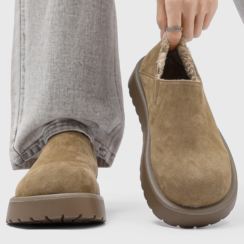 Weston | Faux Fur Lined Loafers with Wide Toe Box for Men