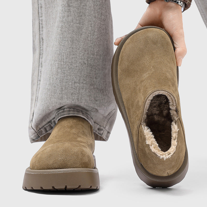 Weston | Faux Fur Lined Loafers with Wide Toe Box for Men