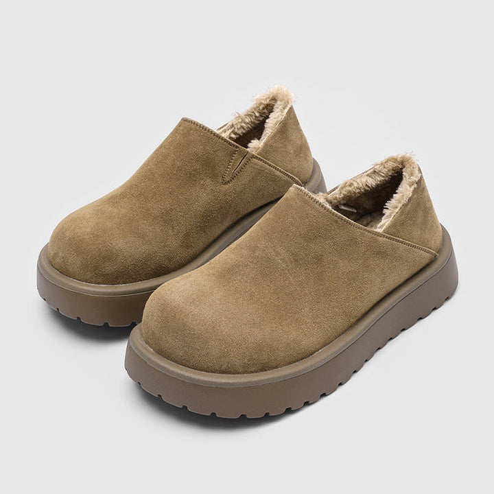 Weston | Faux Fur Lined Loafers with Wide Toe Box for Men