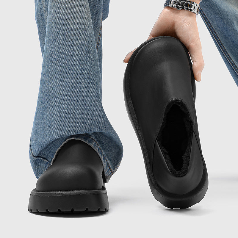 Weston | Faux Fur Lined Loafers with Wide Toe Box for Men