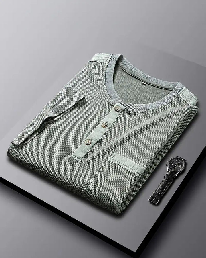 Dionos Waffle Knit Henley