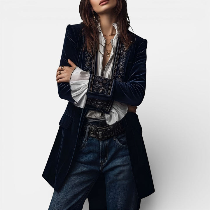 Eliza | Elegant Velvet Jacket with Rich Depth of Colour for Women