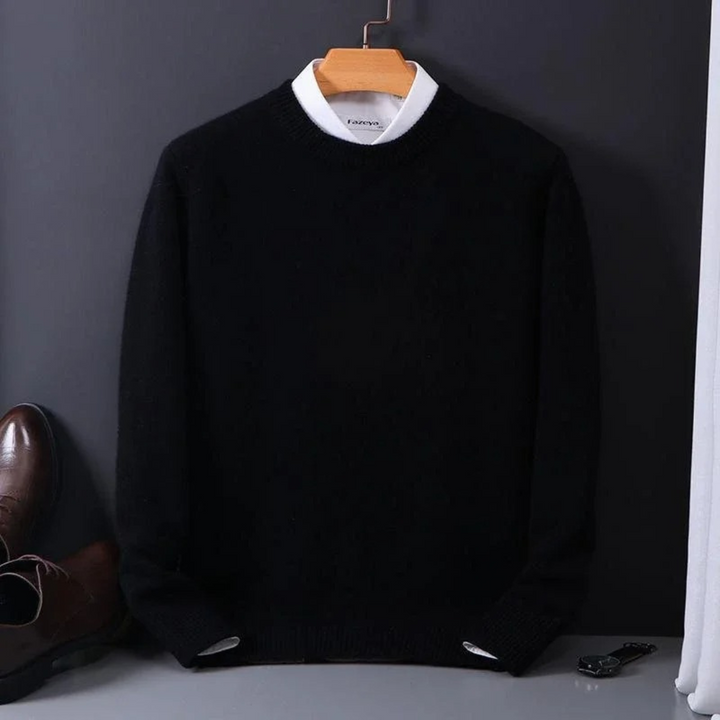 Noah | Cashmere Crew Neck Sweater with Refined Finish for Men