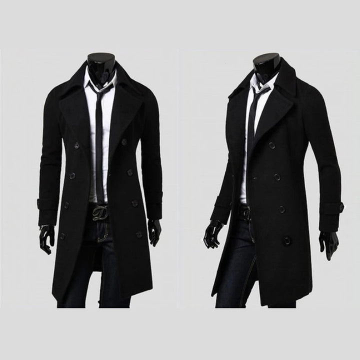 Double-Buttoned Wool Coat