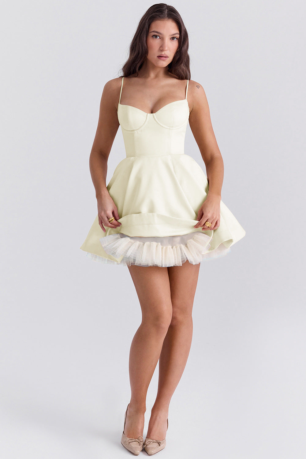 Ruby | Elegant Velvet Mini Dress with Occasion Ready Finish for Women