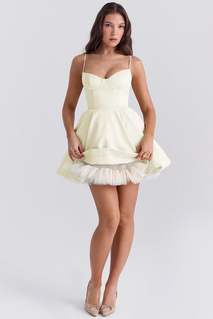 Ruby | Elegant Velvet Mini Dress with Occasion Ready Finish for Women
