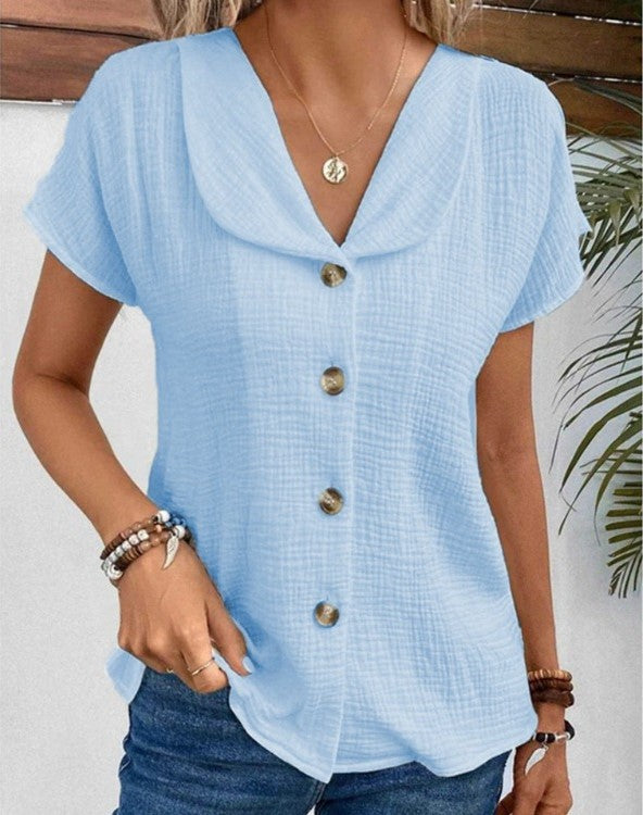 Dita - Top With Collar And Buttons