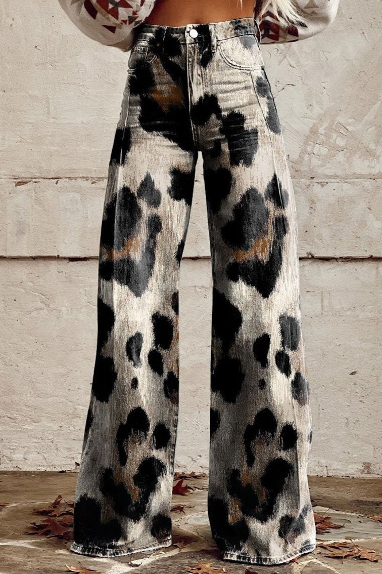 Cheetah™ - Boho Vintage Pants with Chic Print