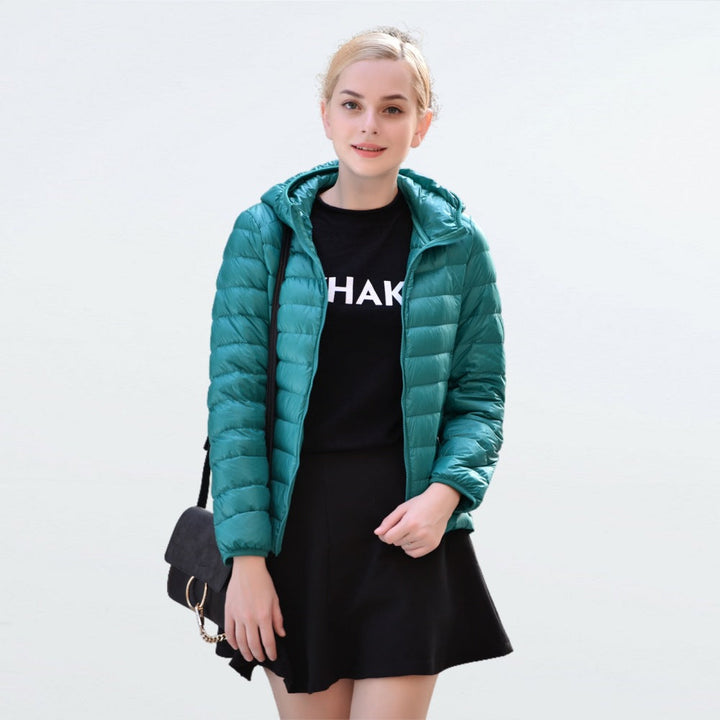 Liyanna | Lightweight Hooded Puffer Jacket in Extended Sizes for Women