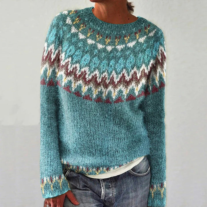 Finley | Boho Wave Knit Sweater with Relaxed Character for Women
