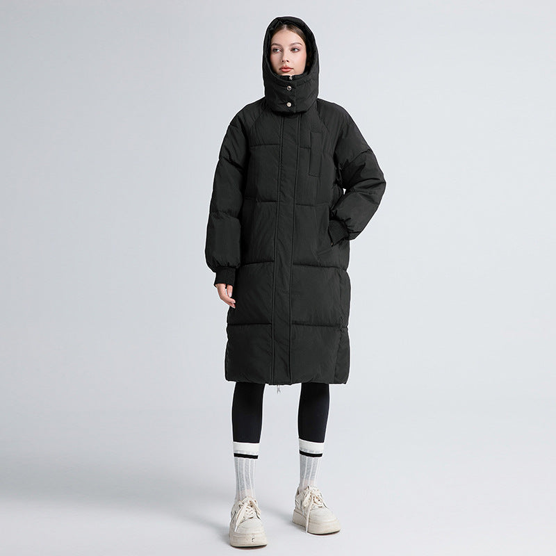 Marguerite | Classic Hooded Long Puffer Coat with Warm Fill for Women