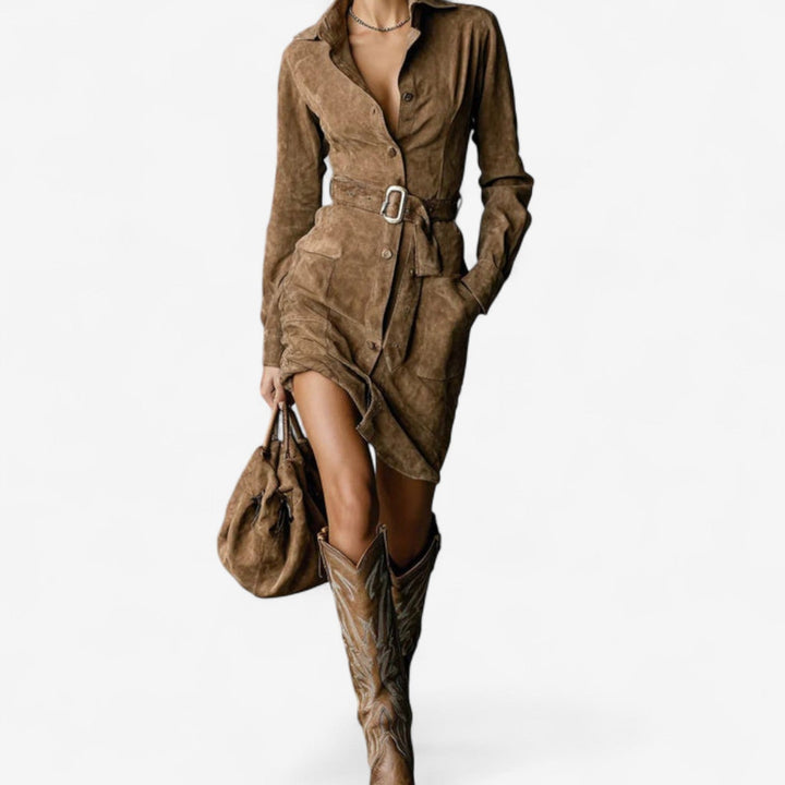 Elaina - Camel Dress