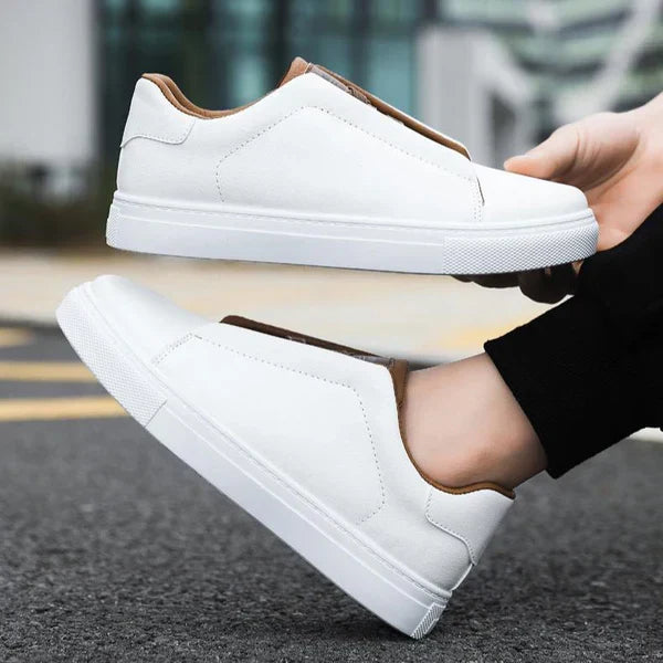Carter | Premium Leather Sneakers with Loop Lacing for Men