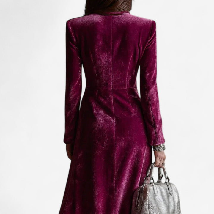 Alora - Velvet Wrap Dress